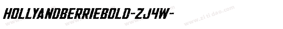 HollyandberrieBold-zJ4w字体转换