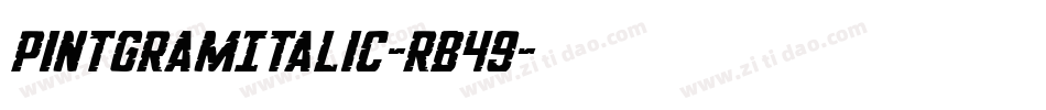 PintgramItalic-rB49字体转换
