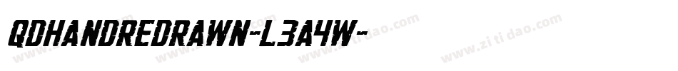 Qdhandredrawn-L3a4W字体转换