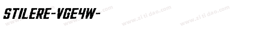 Stilere-VGE4w字体转换