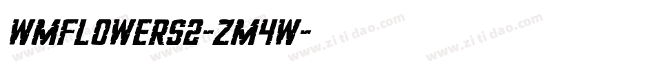 Wmflowers2-zm4w字体转换