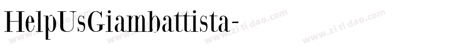 HelpUsGiambattista字体转换
