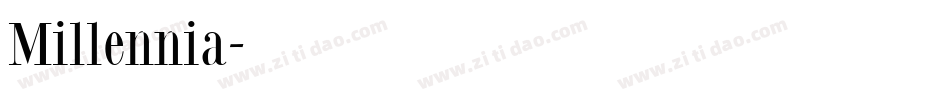Millennia字体转换