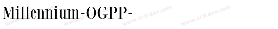 Millennium-OGPP字体转换