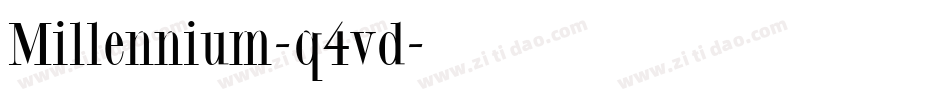Millennium-q4vd字体转换 Millennium-q4vd字体转换