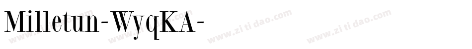 Milletun-WyqKA字体转换
