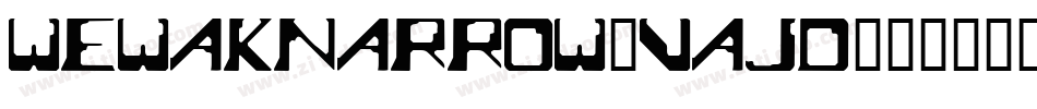 WewakNarrow-vAjD字体转换