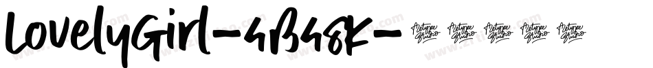 LovelyGirl-4B48K字体转换
