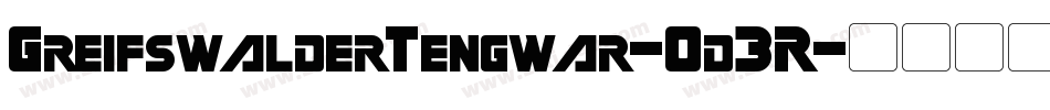 GreifswalderTengwar-0d3R字体转换