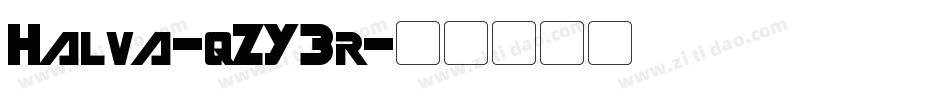 Halva-qZY3r字体转换