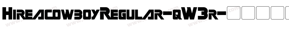 HireacowboyRegular-qW3r字体转换