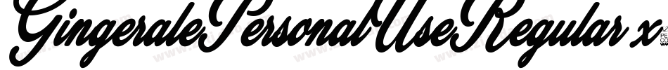 GingeralePersonalUseRegular-x3L5O字体转换