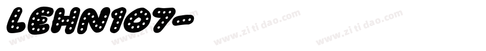 LEHN107字体转换