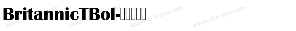 BritannicTBol字体转换