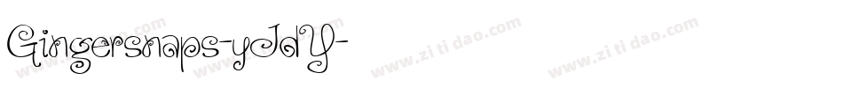 Gingersnaps-yJdY字体转换