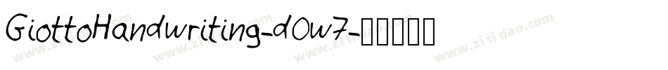 GiottoHandwriting-d0w7字体转换