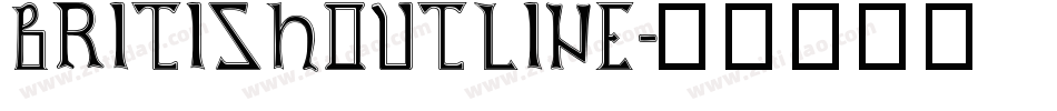 BritishOutline字体转换
