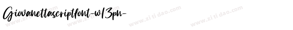 Giovanettascriptfont-w13pn字体转换