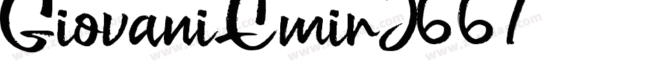 GiovaniEmir-J667字体转换