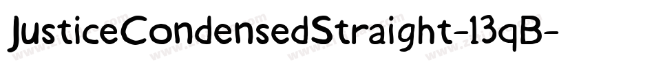 JusticeCondensedStraight-13qB字体转换 JusticeCondensedStraight-13qB字体转换