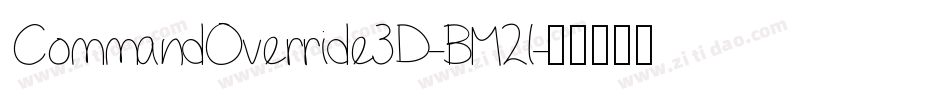 CommandOverride3D-BM2l字体转换