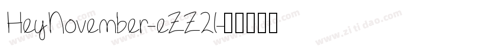 HeyNovember-eZZ2l字体转换