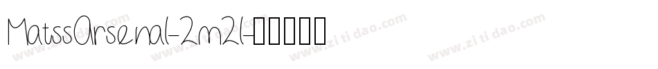MatssArsenal-2m2l字体转换