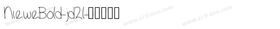 NieweBold-jd2l字体转换
