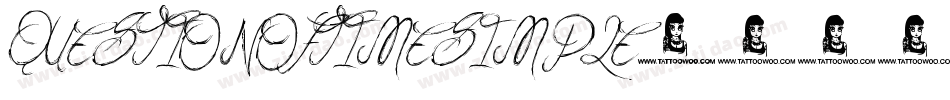 QUESTIONOFTIMESIMPLE字体转换