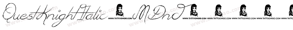 QuestKnightItalic-MDnJ字体转换