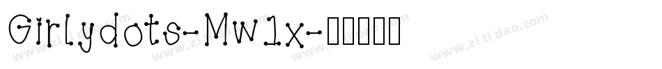 Girlydots-Mw1x字体转换