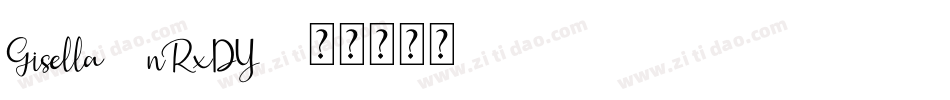 Gisella-nRxDY字体转换
