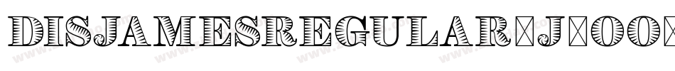 DisjamesRegular-j2OO字体转换