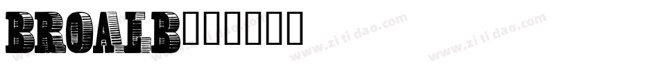 BROALB字体转换