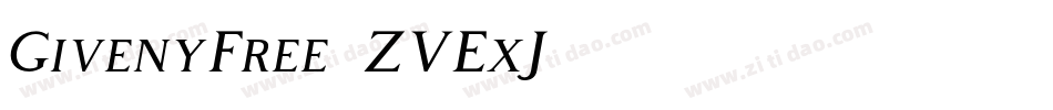 GivenyFree-ZVExJ字体转换