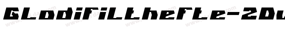 Gladifilthefte-2Dve字体转换