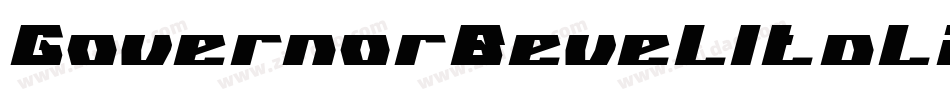 GovernorBevelItalic-o82o字体转换