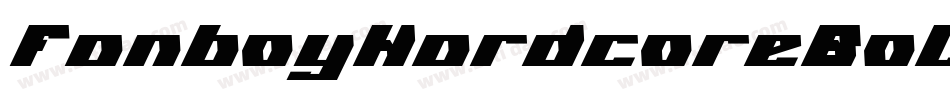 FanboyHardcoreBold-Bwx字体转换