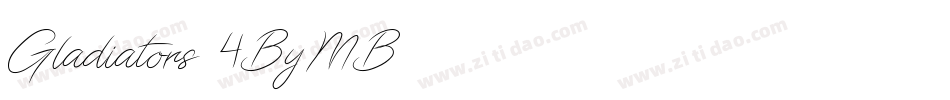 Gladiators-4ByMB字体转换