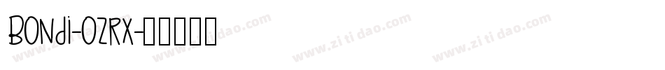 Bondi-oZRx字体转换