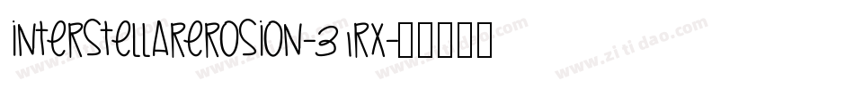 InterstellarErosion-31RX字体转换