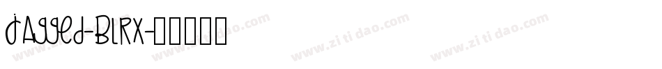 Jagged-BLRx字体转换
