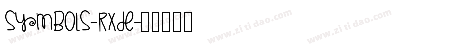 Symbols-RxDe字体转换