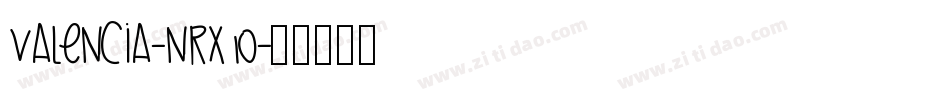 Valencia-nRx10字体转换