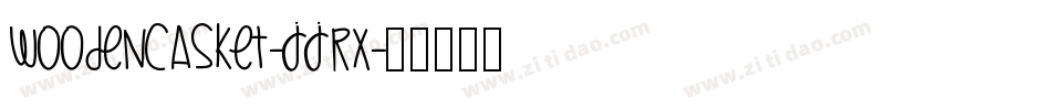 Woodencasket-JJRx字体转换