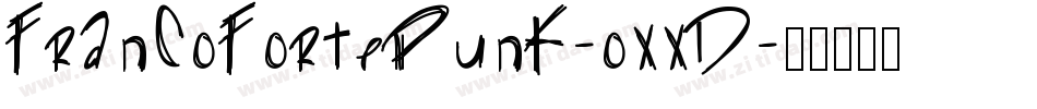 Francofortepunk-oXxd字体转换