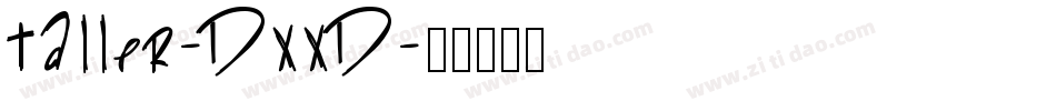 Taller-DXxd字体转换