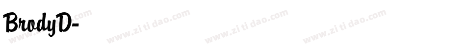 BrodyD字体转换