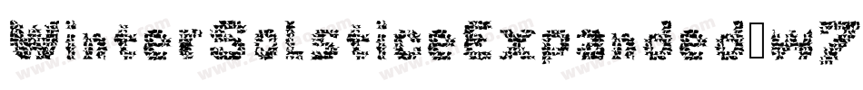 WinterSolsticeExpanded-w7l8字体转换 WinterSolsticeExpanded-w7l8字体转换