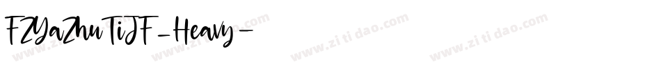 FZYaZhuTiJF_Heavy字体转换